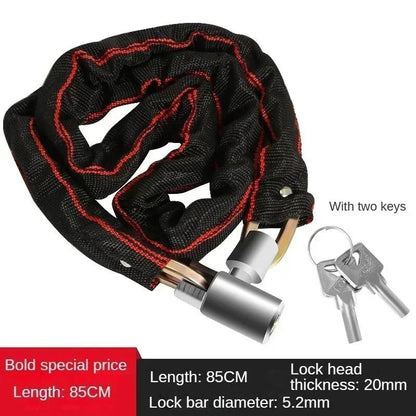 HeavyDuty AntiTheft Bicycle Chain Lock  Extra Long Stainless Steel Password Lock For Bikes And EBik 9