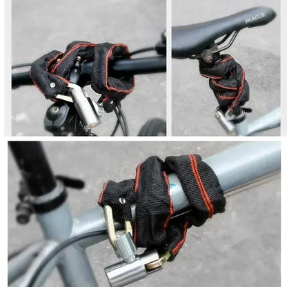 HeavyDuty AntiTheft Bicycle Chain Lock  Extra Long Stainless Steel Password Lock For Bikes And EBik 1