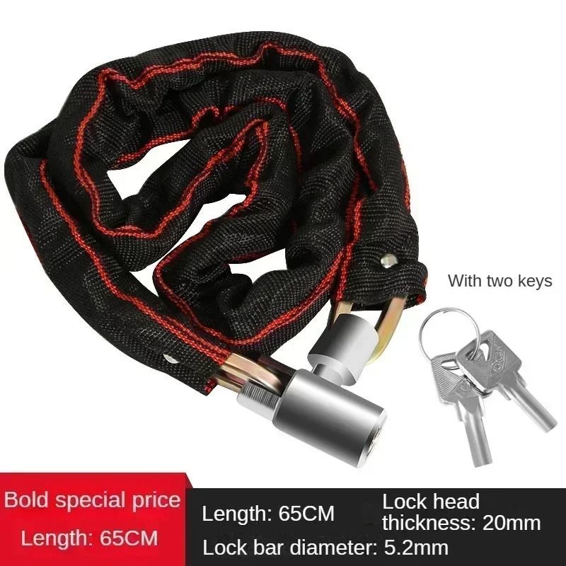 HeavyDuty AntiTheft Bicycle Chain Lock  Extra Long Stainless Steel Password Lock For Bikes And EBik 7