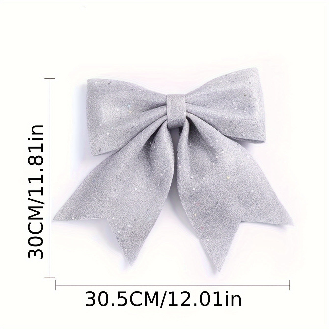 Holiday Dress Props Christmas Decorations DIY Accessories, Christmas Sequined Bow Christmas Tree Ornaments for Crafts