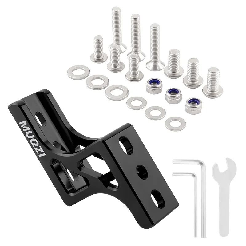 Aluminum Alloy Bike Bag Carrier Raise Adapter  Front Mount Riser For Brompton And Dahon Folding Bik 6