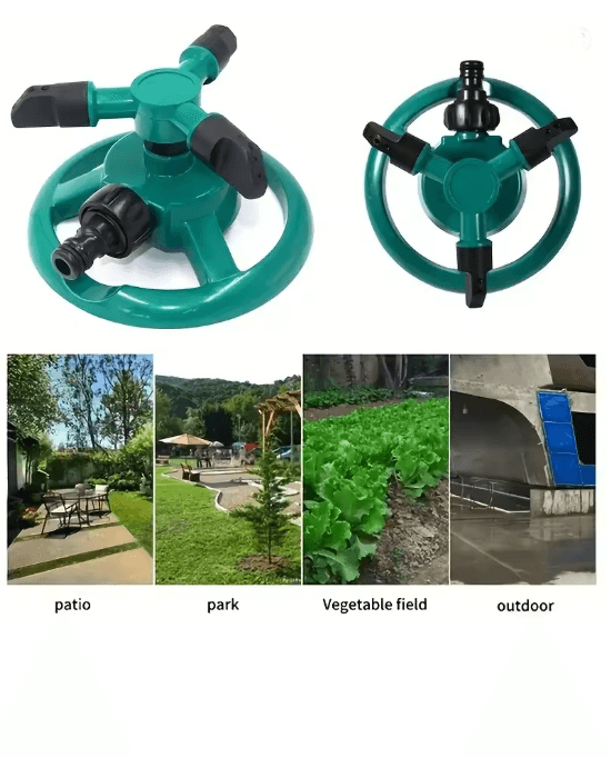 360 Automatic Rotating Lawn Sprinkler Nozzle With Wide Coverage Irrigation 4