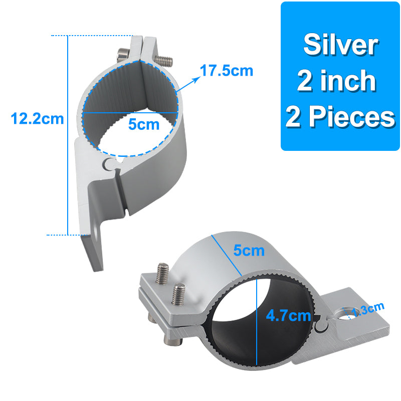 Bull Bar Bumper Roof Roll Cage Mount LED Work Light Bar Bracket Tube Clamp For Pickup Tractor Off R