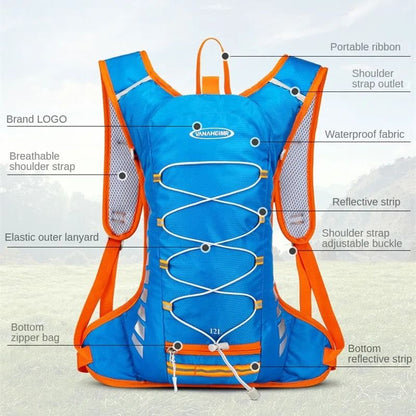 Lightweight Waterproof Outdoor Cycling Backpack  Reflective Sports Bag For Hiking Running And Mount 3