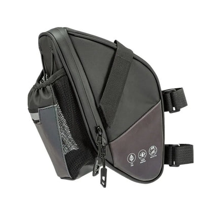 Waterproof Bike Saddle Bag  Rear UnderSeat Storage With Bottle Pocket And Reflective Strips For MTB 4