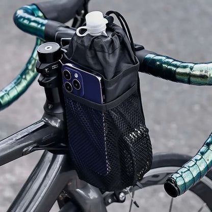 Insulated Bike Bottle Holder – Waterproof Handlebar Water Bottle Pouch for Road and MTB Bikes