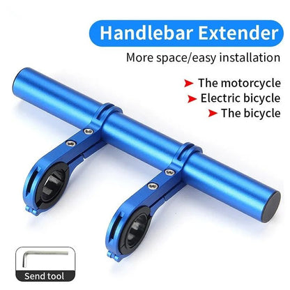 Aluminum Alloy Bicycle Handlebar Extender Mount Bar For Lights Horns And Accessories 4
