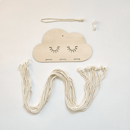 CloudShaped Solid Wood HairAccessory  Jewelry Organizer 1