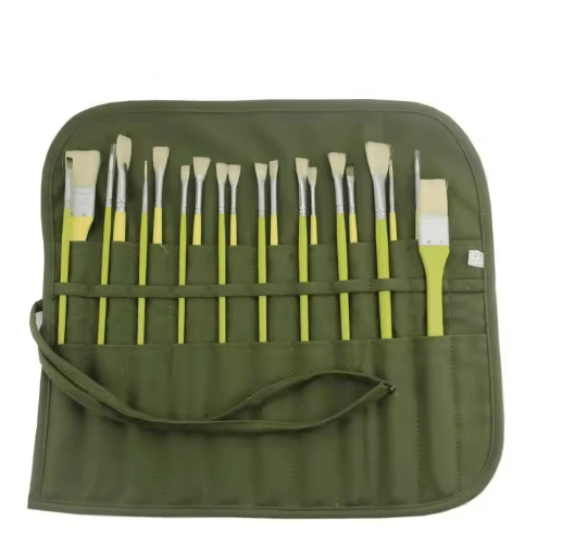Artist 22Slot RollUp Brush Storage Bag For Watercolour Gouache And Calligraphy Brushes 3