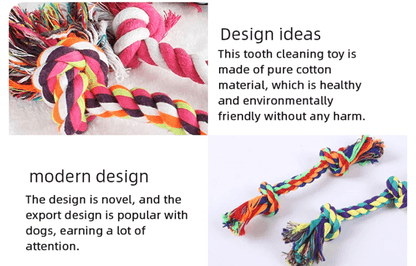 Durable Cotton Rope Knot Chew Toy For Small Dogs And Puppies 1