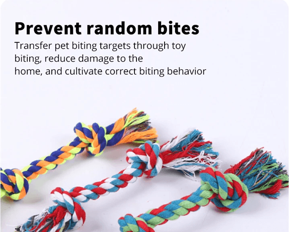 Durable Cotton Rope Knot Chew Toy For Small Dogs And Puppies 2