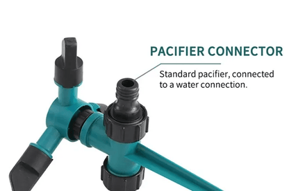360 Rotating ThreeArm Garden Sprinkler Head For Yard Irrigation 4