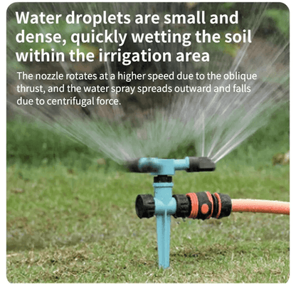 360 Rotating ThreeArm Garden Sprinkler Head For Yard Irrigation 2