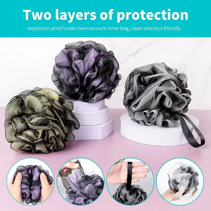 DeepClean Body Mesh Loofah 4Pack  Soft Shower Sponge Back Scrubber 3