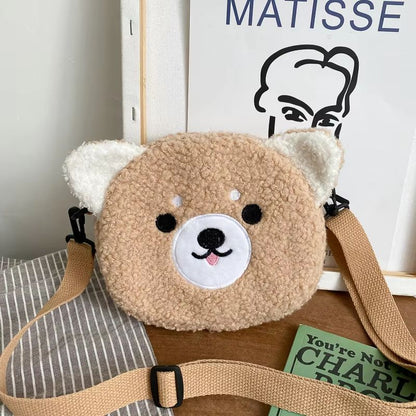 DollCharm Mini Round Crossbody Bag – Cute Doll-Accent Shoulder Purse for Women & Teens