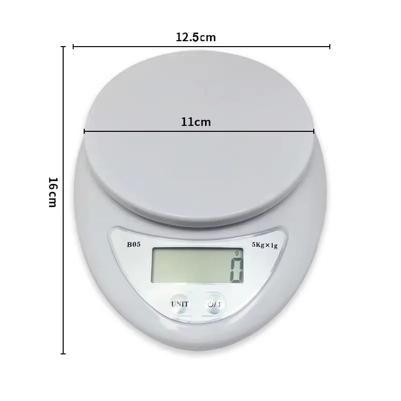 Precision Pro 5kg LED Digital Kitchen Scale  Compact Food  Weighing Balance 5