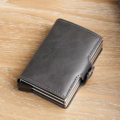 RFIDShield DuoAlloy PopUp Card Wallet  PU Leather  Aluminum Alloy 9