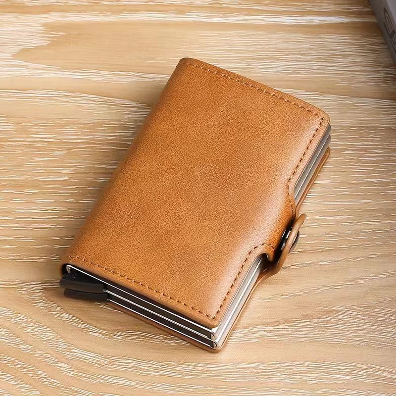 RFIDShield DuoAlloy PopUp Card Wallet  PU Leather  Aluminum Alloy 10