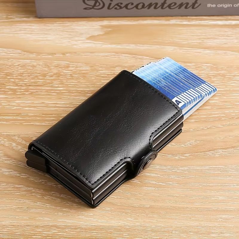 RFIDShield DuoAlloy PopUp Card Wallet  PU Leather  Aluminum Alloy 2