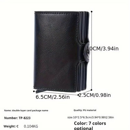 RFIDShield DuoAlloy PopUp Card Wallet  PU Leather  Aluminum Alloy 3