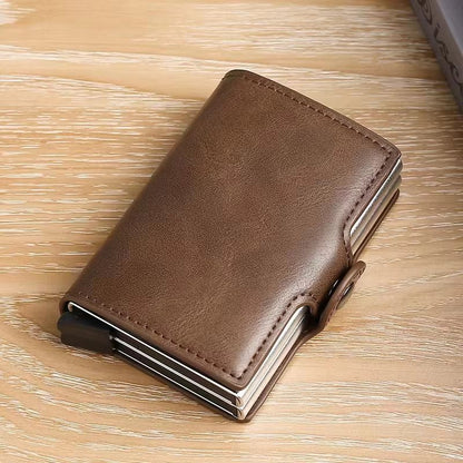 RFIDShield DuoAlloy PopUp Card Wallet  PU Leather  Aluminum Alloy 6