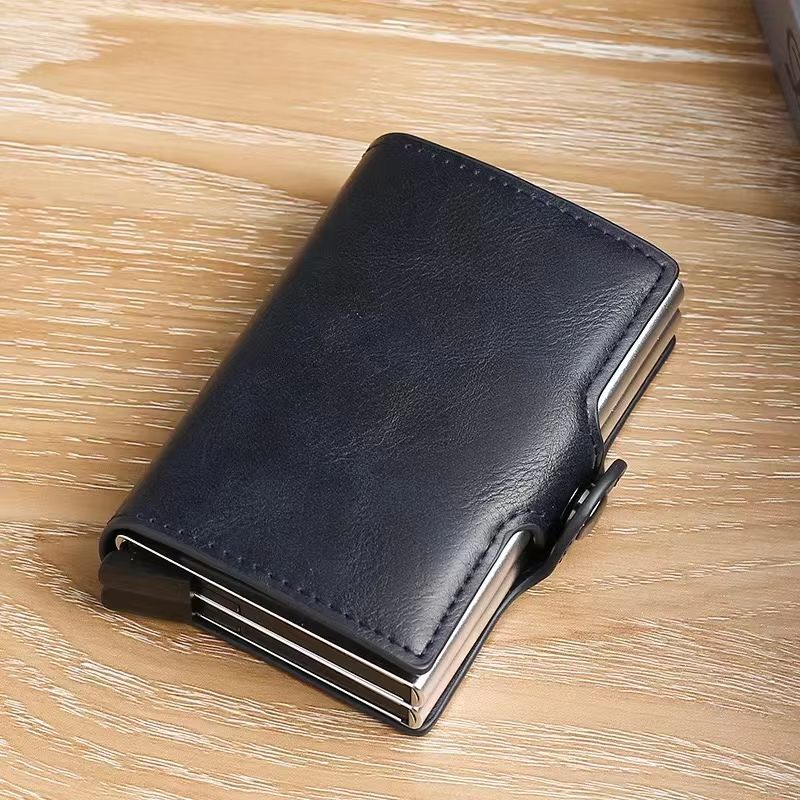 RFIDShield DuoAlloy PopUp Card Wallet  PU Leather  Aluminum Alloy 7