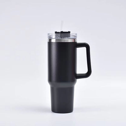 MegaSip 1200 ML40 Oz DoubleWall Insulated Tumbler  Handle  Straw Travel Cup 7