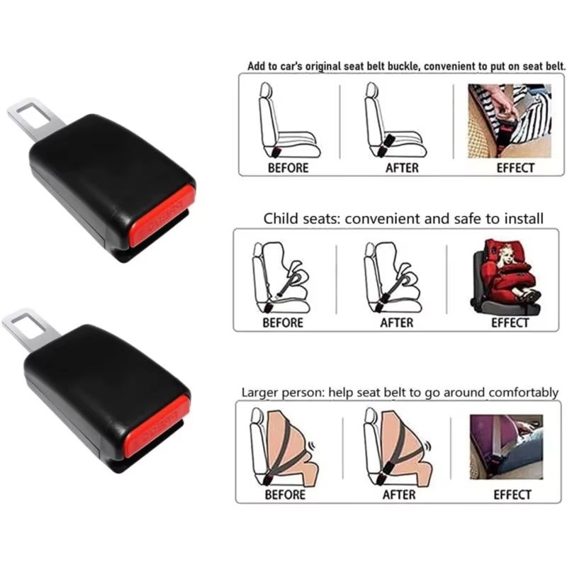 DriveEase 4Piece Car Enhancement Set  Cup Holder Mats  Seat Belt Extenders 1