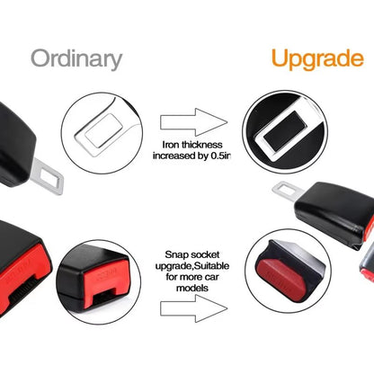 DriveEase 4Piece Car Enhancement Set  Cup Holder Mats  Seat Belt Extenders 3