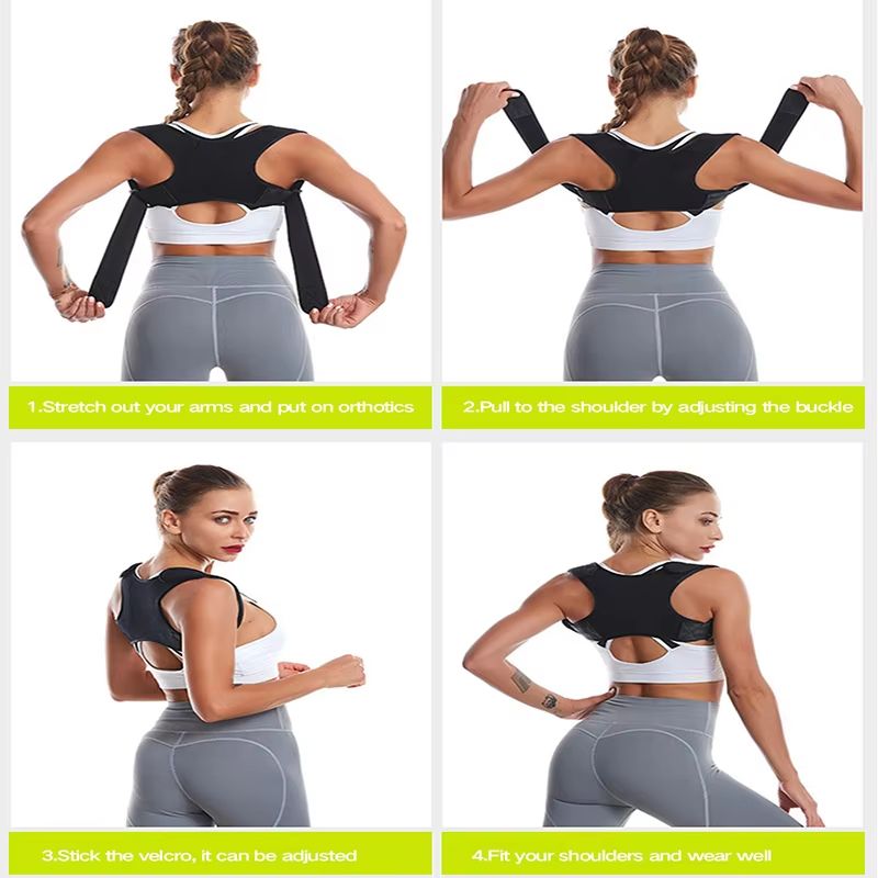SpineAlign Adjustable Posture Corrector  Back Brace  Shoulder Support For Humpback Prevention 3
