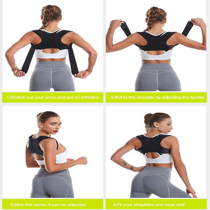 SpineAlign Adjustable Posture Corrector  Back Brace  Shoulder Support For Humpback Prevention 3