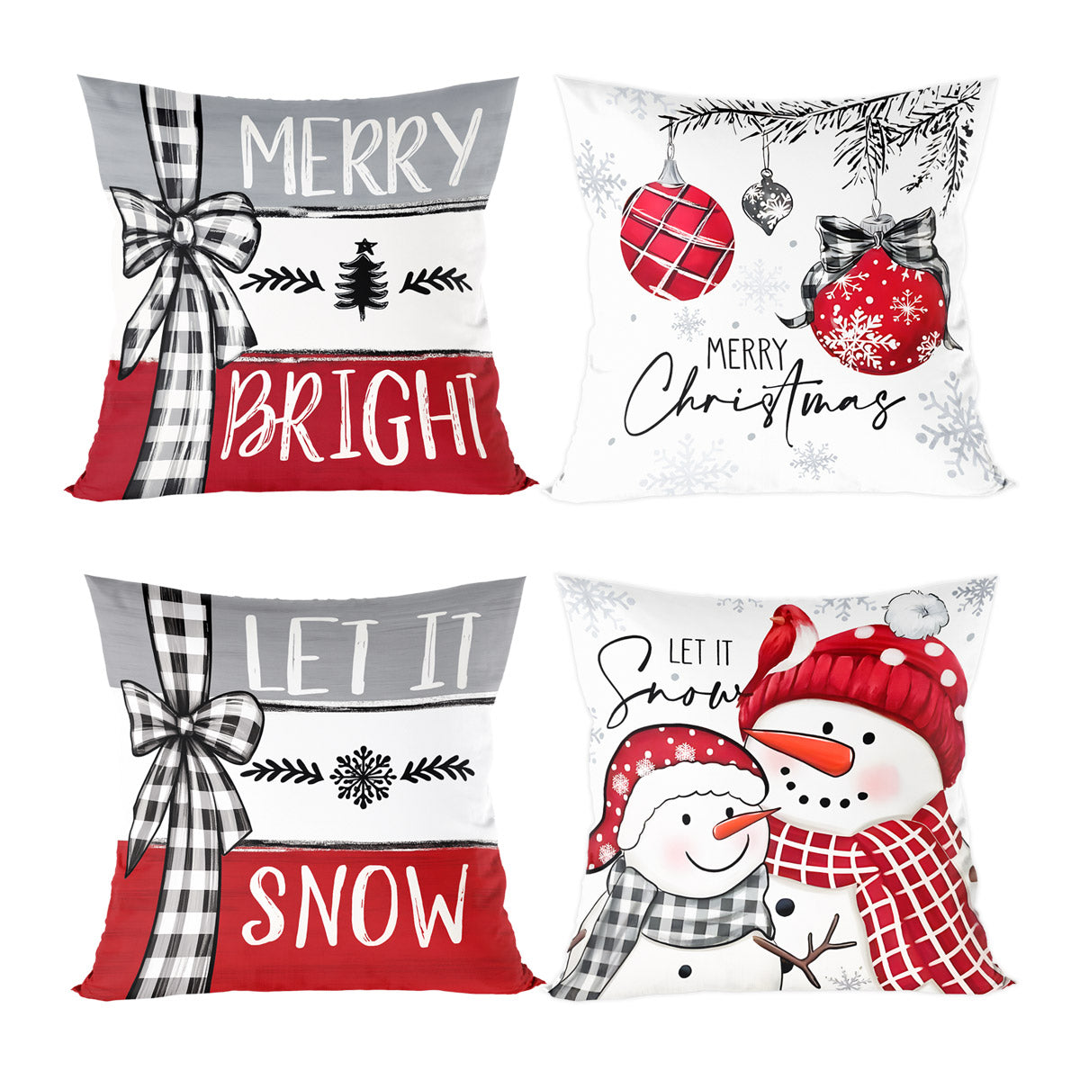 Home Decorations Christmas Ornament Pillow Case, Merry Christmas Cushion Cover, New Year Gifts, Navidad Gifts