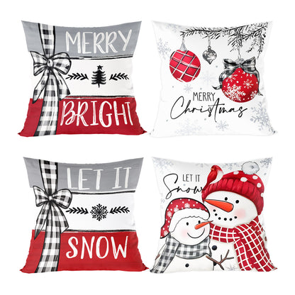 Home Decorations Christmas Ornament Pillow Case, Merry Christmas Cushion Cover, New Year Gifts, Navidad Gifts