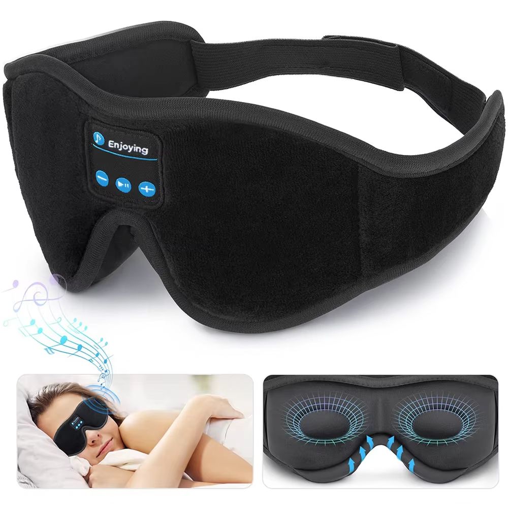 DreamSound 3D Wireless Sleep Mask with Bluetooth Headphones – Built-in HD Speaker Eye Mask