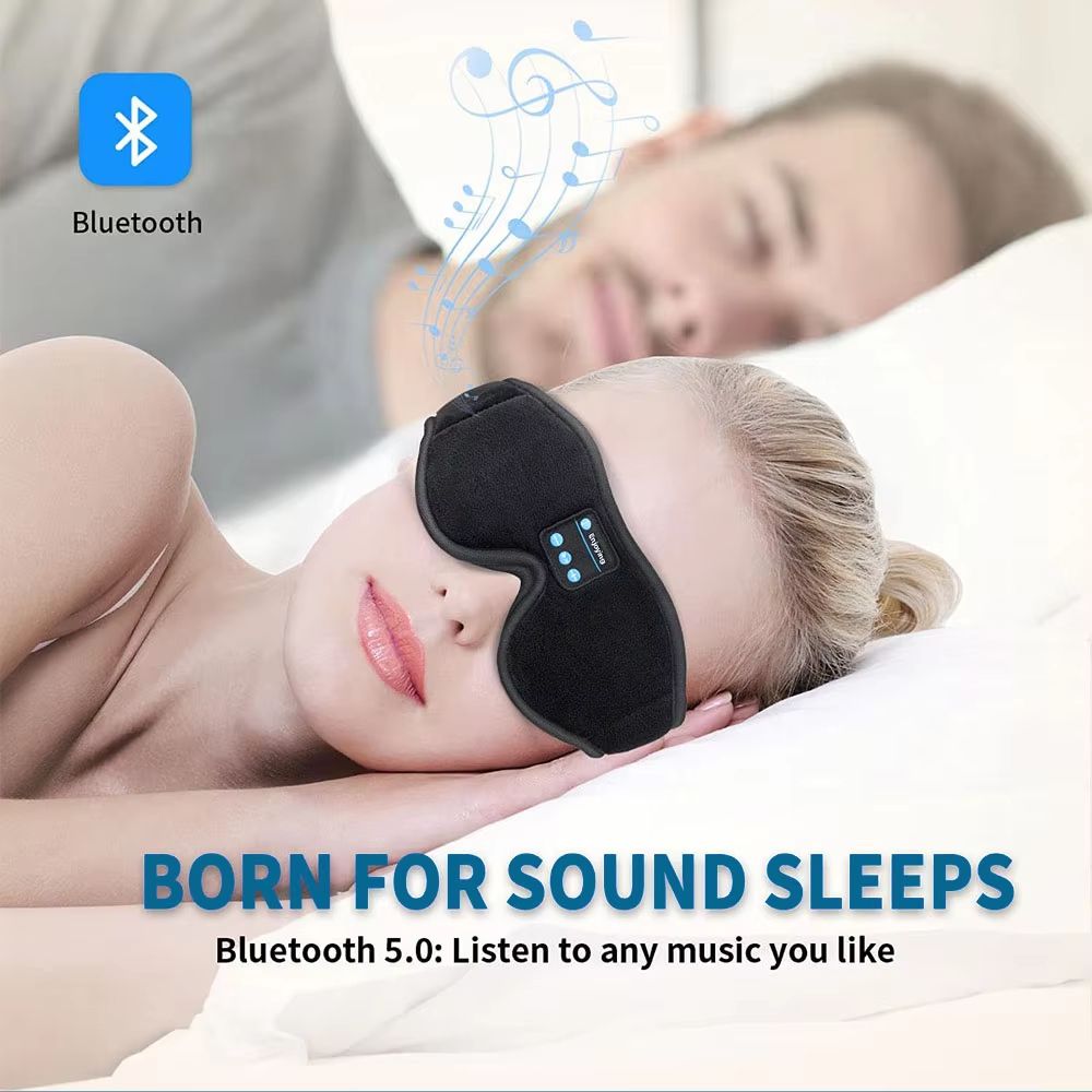 DreamSound 3D Wireless Sleep Mask With Bluetooth Headphones  Builtin HD Speaker Eye Mask 4