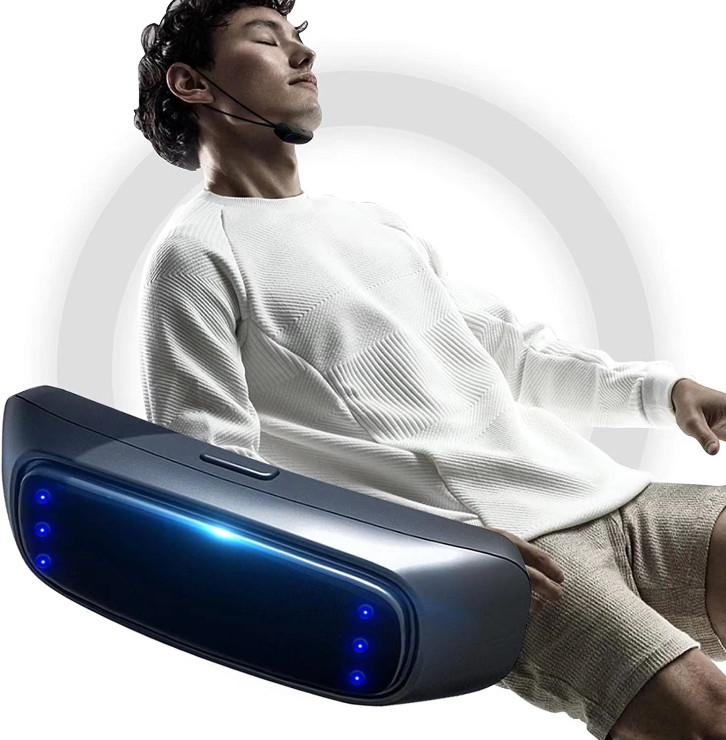 Smart SnoreGuard EMS Pulse Anti-Snoring Device – Portable Hanging-Ear Sleep Aid