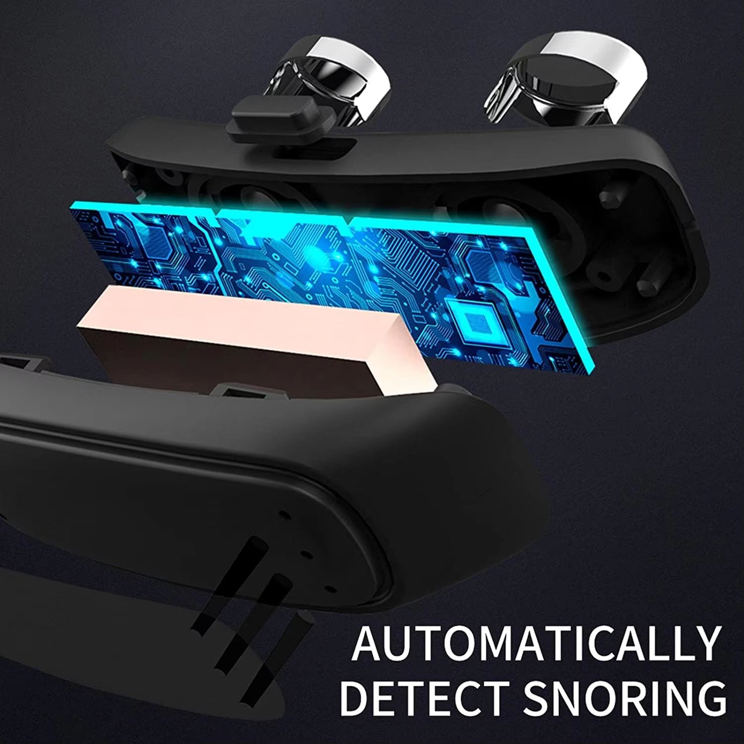 Smart SnoreGuard EMS Pulse AntiSnoring Device  Portable HangingEar Sleep Aid 2