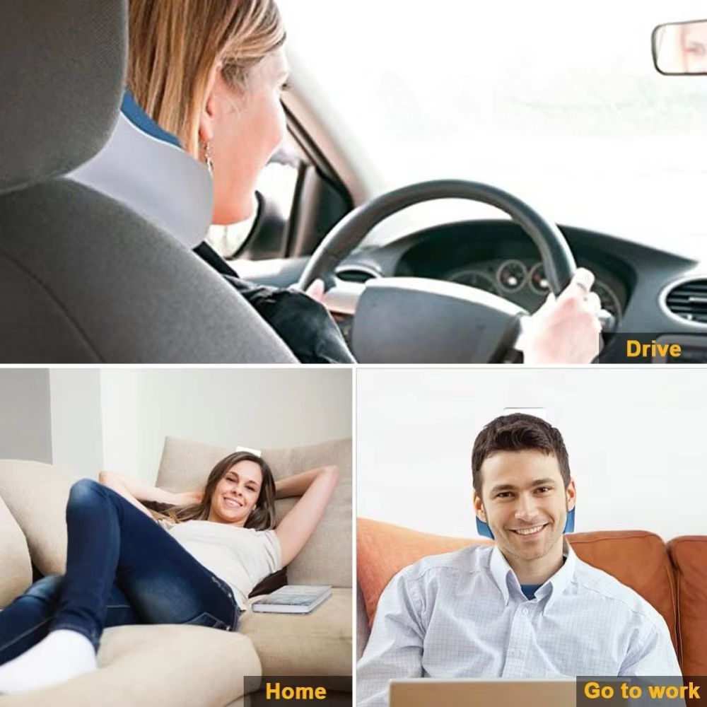 ComfortAlign MemorySponge Shoulder  Neck Relief Pillow  Ergonomic Support For Head Neck  Upper Back 4