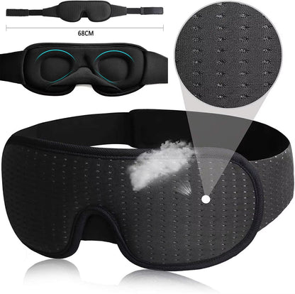 SleepVoid 3D Contoured Sleep Mask  Sanctuary For Travel Daytime Naps  Night Rest 3