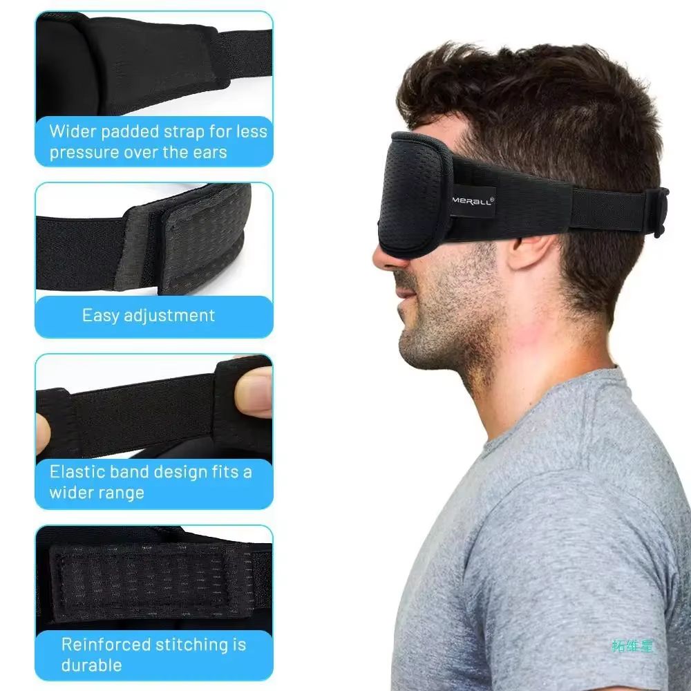 SleepVoid 3D Contoured Sleep Mask  Sanctuary For Travel Daytime Naps  Night Rest 4
