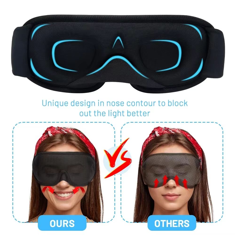 SleepVoid 3D Contoured Sleep Mask  Sanctuary For Travel Daytime Naps  Night Rest 5