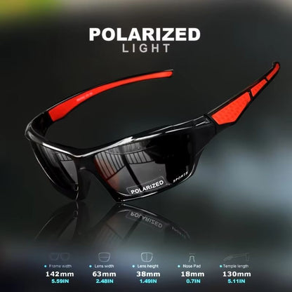 ProGlide 2in1 Sports Polarized Sunglasses  Lightweight NightVision Shades For Cycling Driving  Fish 1