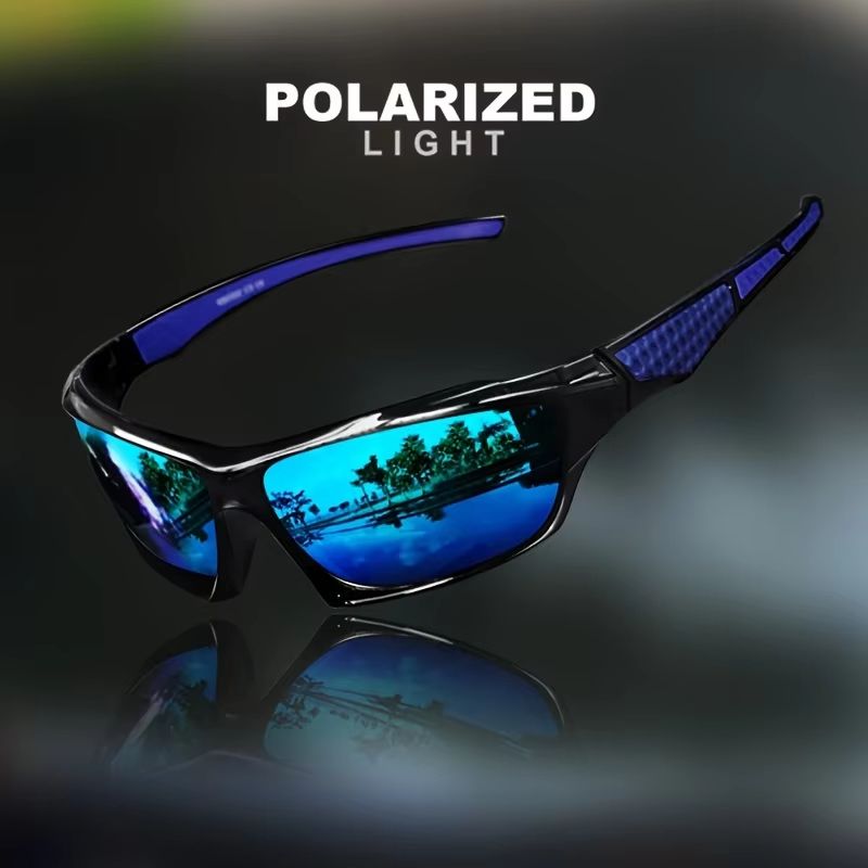 ProGlide 2in1 Sports Polarized Sunglasses  Lightweight NightVision Shades For Cycling Driving  Fish 10