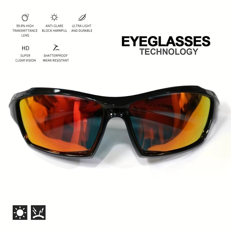 ProGlide 2in1 Sports Polarized Sunglasses  Lightweight NightVision Shades For Cycling Driving  Fish 4