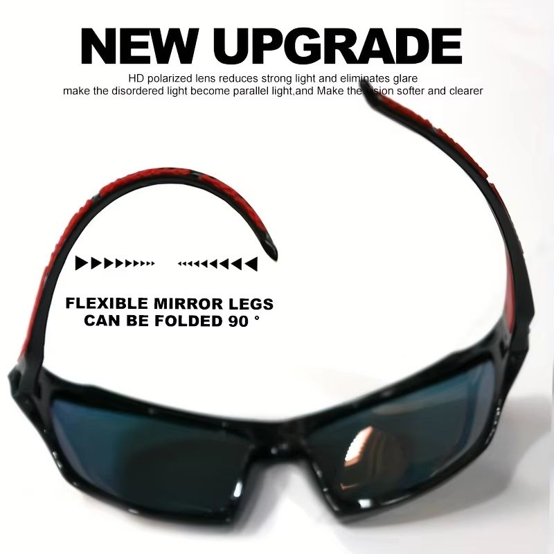 ProGlide 2in1 Sports Polarized Sunglasses  Lightweight NightVision Shades For Cycling Driving  Fish 5