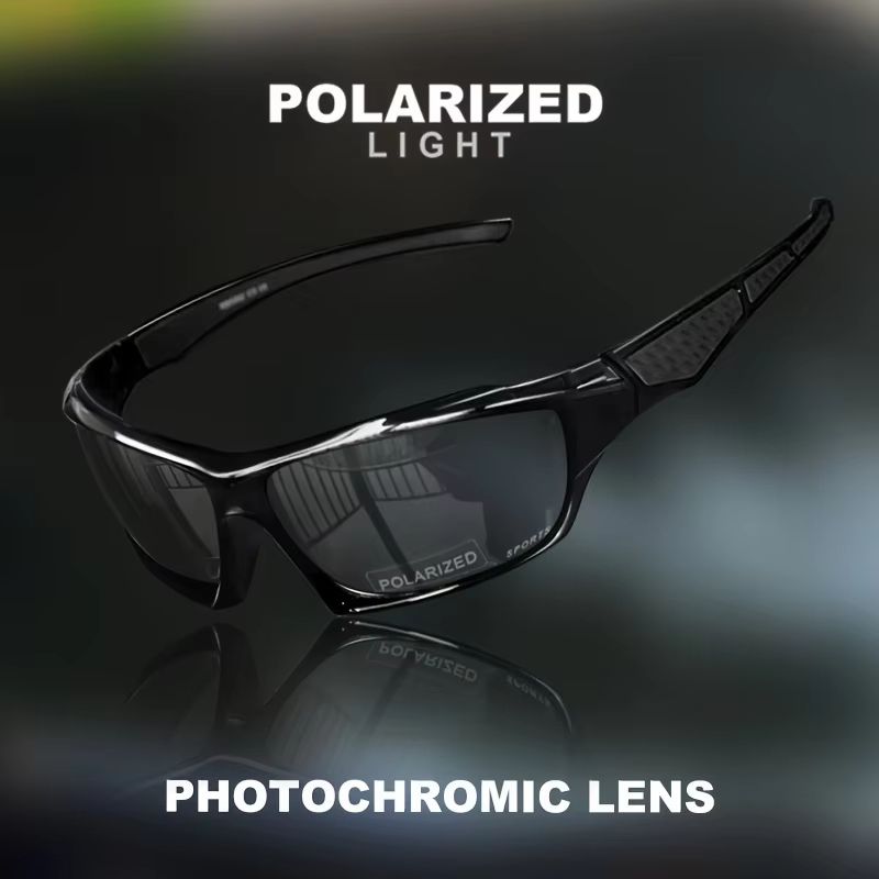 ProGlide 2in1 Sports Polarized Sunglasses  Lightweight NightVision Shades For Cycling Driving  Fish 8