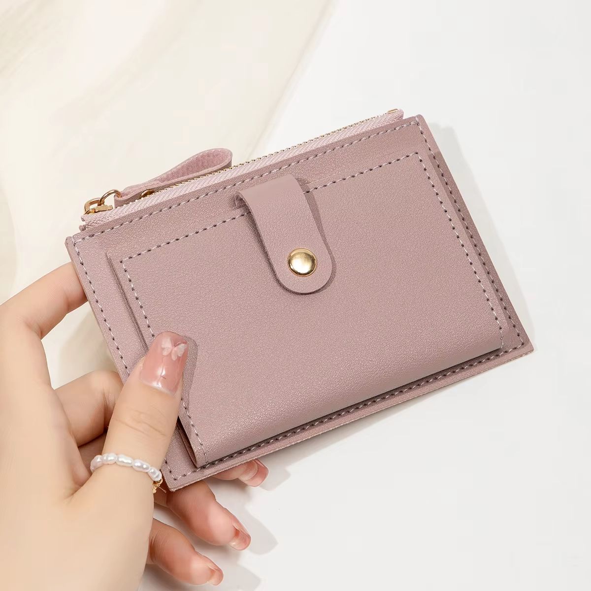 SlimChic Ultra-Thin PU Leather Mini Card Wallet
