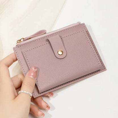 SlimChic Ultra-Thin PU Leather Mini Card Wallet