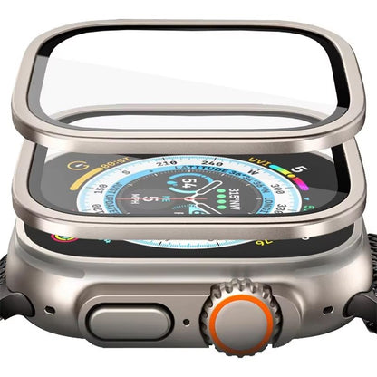 RuggedGuard Alloy & 9H Tempered Glass Shield – Full-Coverage for Apple Watch Ultra 49 mm