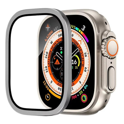 RuggedGuard Alloy  9H Tempered Glass Shield  FullCoverage For Apple Watch Ultra 49 Mm 11